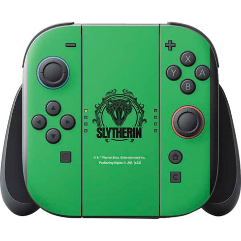 Wizarding Worlds Harry Potter Slytherin Illustration Nintendo Switch 2 (2025) with Joy-Con Skin
